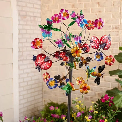 🌸🌬️🎡 Solar-Powered Wind Spinner for Garden