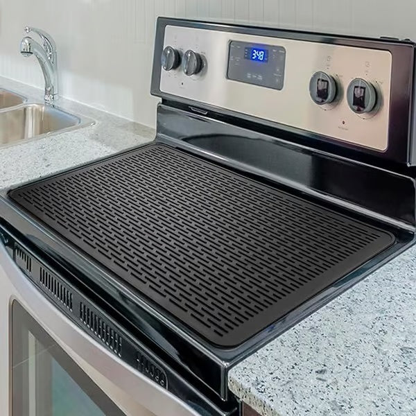 500°F/220°C Heat-Resistant Silicone Stove Cover Mat & Utensils