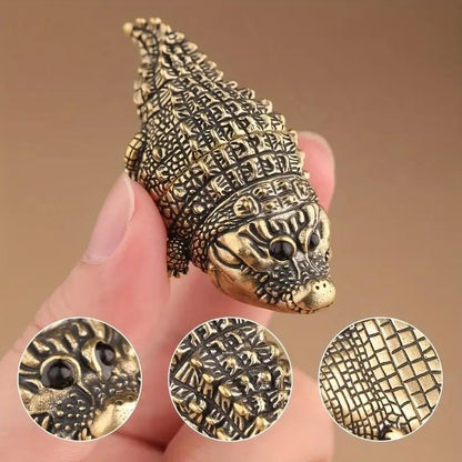 🔥LAST DAY 49% OFF - ✨Cute Fat Copper Alligator Statue