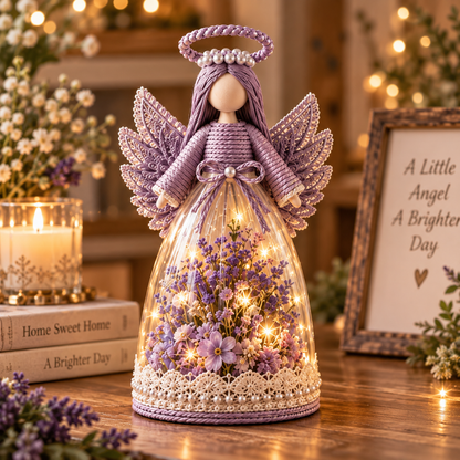 🎁Lighted Floral Angel Figurine