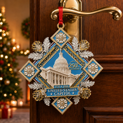 ✨LAST DAY 50% OFF🔥250th Anniversary Commemorative Ornament – UNITED STATESCAPITOL