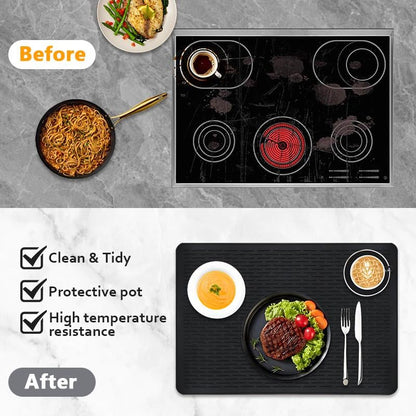 🎁2026 New Year Hot Sale: HALF PRICE -Heat-Resistant Silicone Stove Cover Mat & Utensils