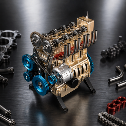 🏎️The Ultimate Desktop Masterpiece: Miniature V8 Small-Block Static Model Kit🛠️