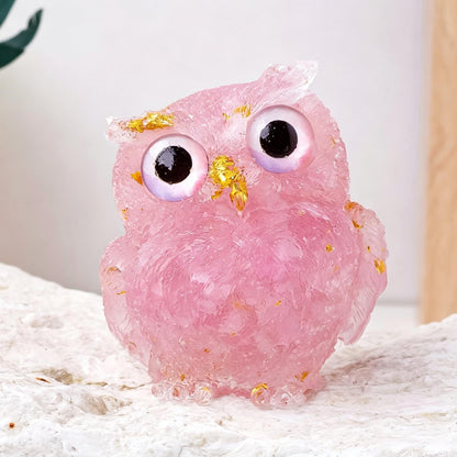 🔥Last Day 49% OFF - 🦉Handmade Natural Crystal Gemstone Owl