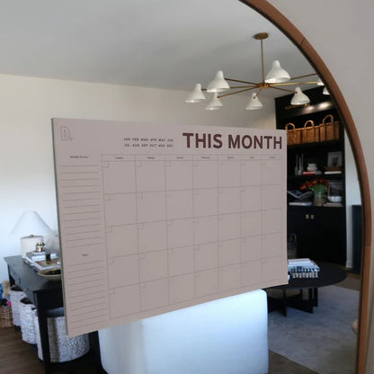 《Undated Large-Size Monthly Calendar 📅: 12 Tear-Away Pages to Ditch "Date Constraints" in Scheduling》