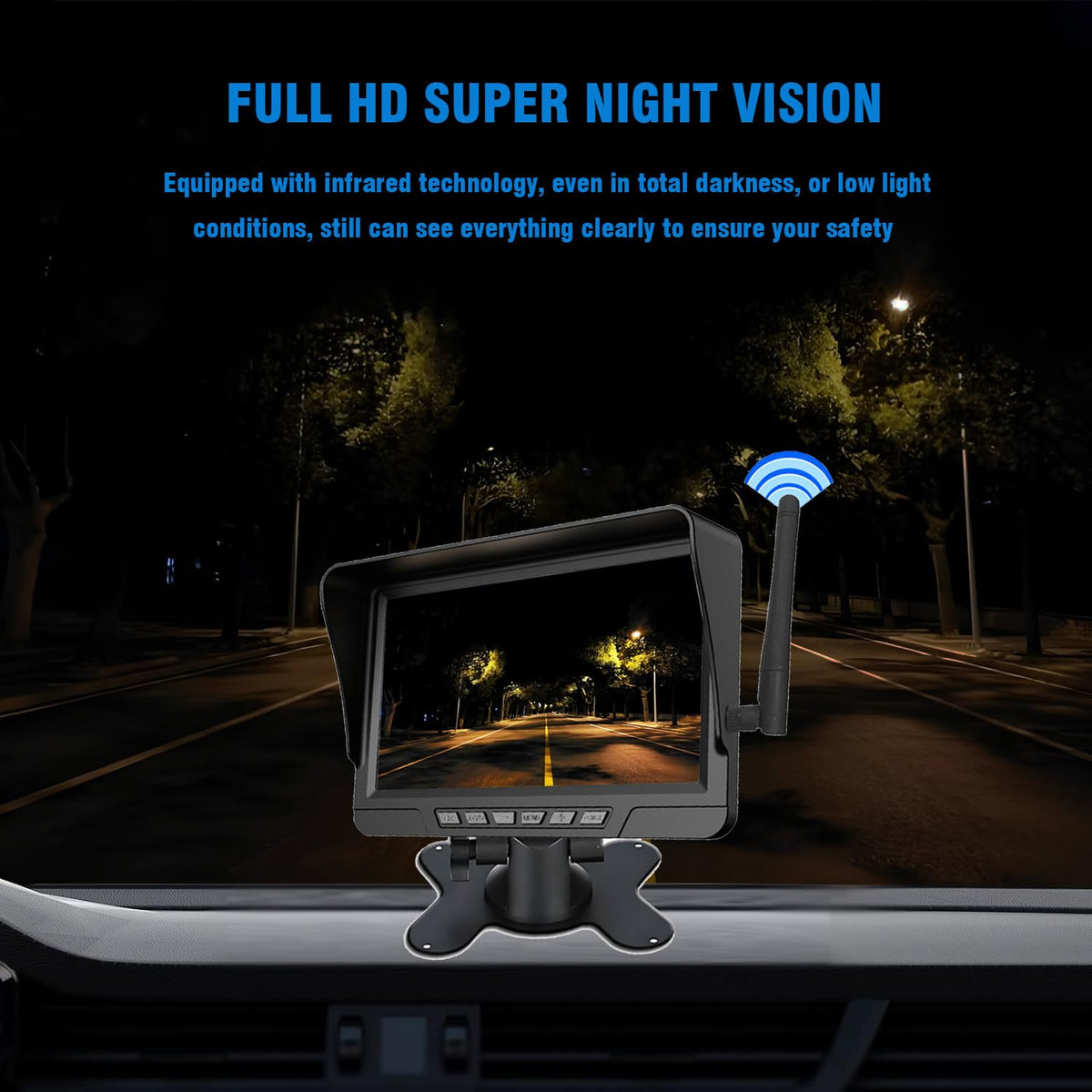 Magnetic Solar Wireless Backup Camera