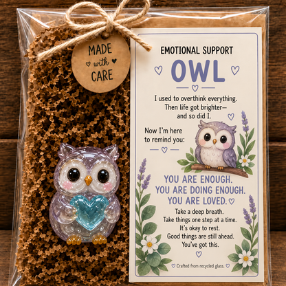 Emotional Support Glass Animal Gift 🐾💕 – A Little Reminder That You Matter