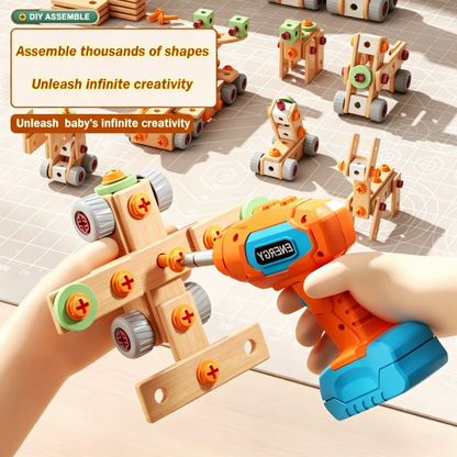 Kids' Electric Drill Screw Building Set