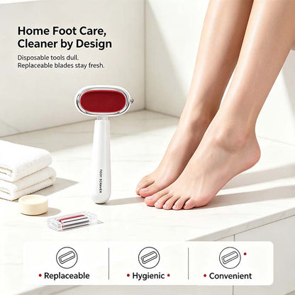 Dual‐Sided Foot Callus Remover, Replaceable Stainless Steel Blade Foot Scraper 🦶
