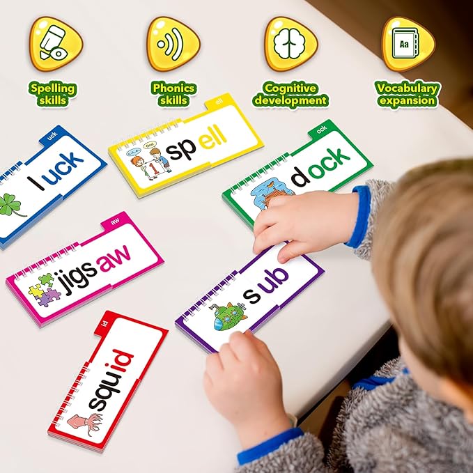 🔥Last Day 50% OFF - 🔤30 Read and Rhyme Flip Books📚(Fun Phonics Learning Set for Kids)