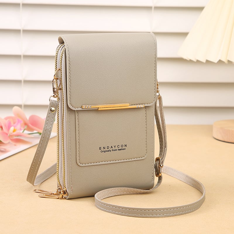 🔥LAST DAY 50% OFF - 👛📱 Dopamine Color Touchscreen Crossbody Phone Wallet