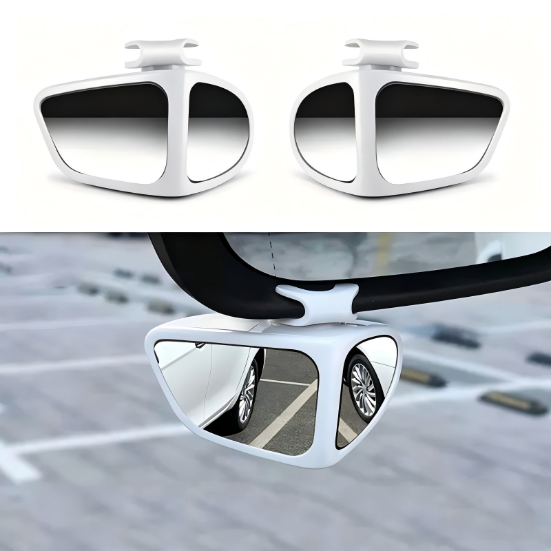 360-Degree Car Blind Spot Mirrors: Wide-Angle Reversing Auxiliary Mirrors for Front and Rear Wheels, Ultra-Clear Reflectors