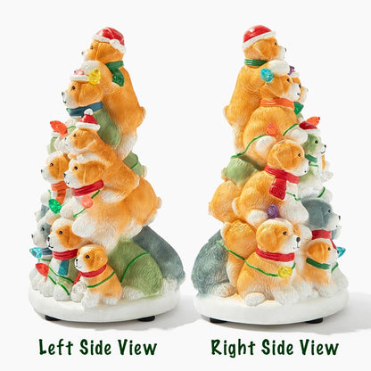 🔥LAST DAY SALE 49% OFF🎄Holiday Puppies Hand Crafted Light