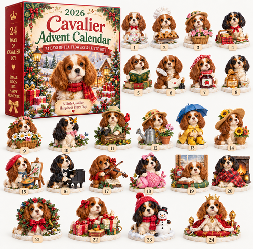 2026 Cavalier Advent Calendar 🐾🌸 – 24 Days of Tea, Flowers & Little Joys