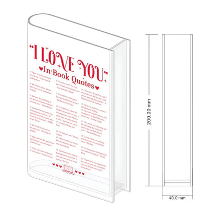 🔥LAST DAY 50% OFF - 💐I Love You in Book Quotes Books Vase for Flowers
