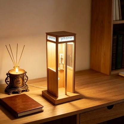 💡Retro-Style Telephone Booth Decorative Lamp