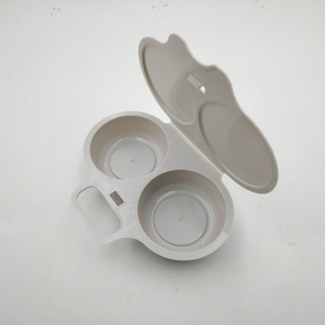 🥚✨! Dual Cavity Microwave Egg Poacher – Quick oil‑free cooking, food‑grade PP & versatile. Perfect for busy mornings – healthy breakfast in minutes! ⚡🍳