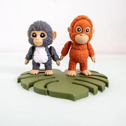 🐒🧸Punch Monkey & His Tiny Plush Buddy Keychain💕🎁Emotional Gift for Animal Lovers, Family, Friends, Loved Ones