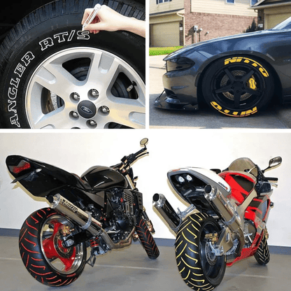 🔥Last 4 hours Sale: Save 49-💖Waterproof Tire Paint Pen