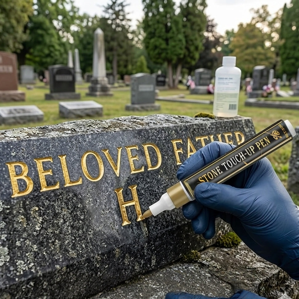 💐Golden Grave Marker Pen, Restore Faded Tombstone Inscriptions（！)