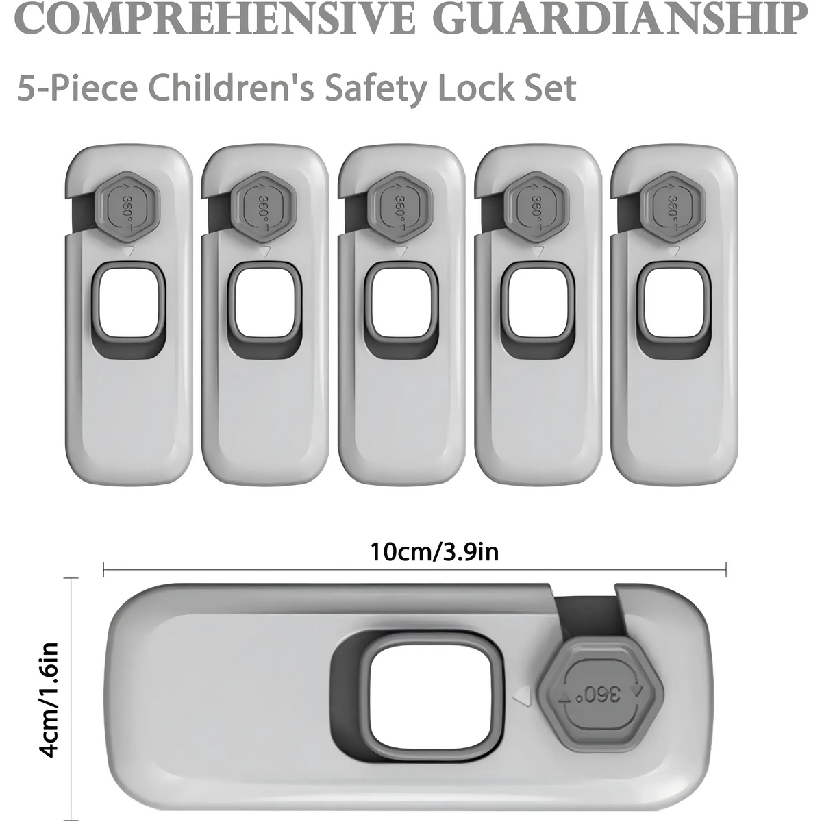 🔒 5-Pack Child Proof Refrigerator & Cabinet Locks