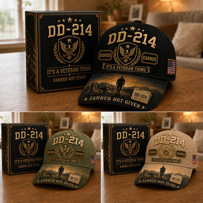 🔥Hot Sale 50% OFF - 🎖️DD-214 Served Earned Commemorative Cap(Breathable & Lightweight Comfort & Unisex Fit)