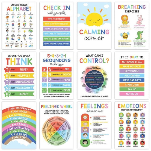 🔥Last Day 49% OFF❤️12 Pcs Calming Corner Posters