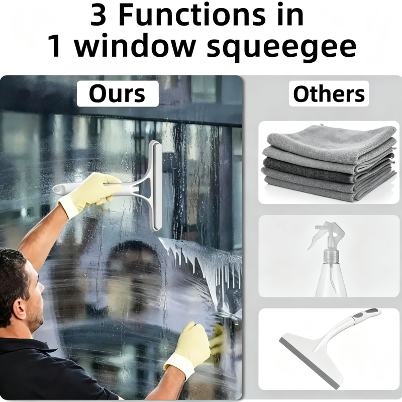 3 In 1 Spray Window Squeegee