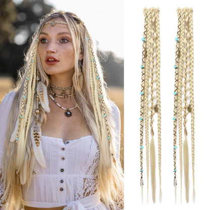 ✨ Festival Boho Braided Hair Extensions | 3 Ways to Style Your Dreadlock Hair