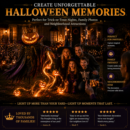 🎁Today 49% OFF🎃Pumpkin King Awakening™ – Flowing LED Halloween Yard Light