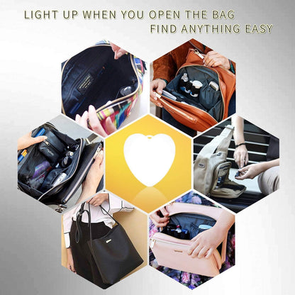 🔥Last 4 hours Sale: Save 50% -❤️Heart Sensor LED Handbag Light