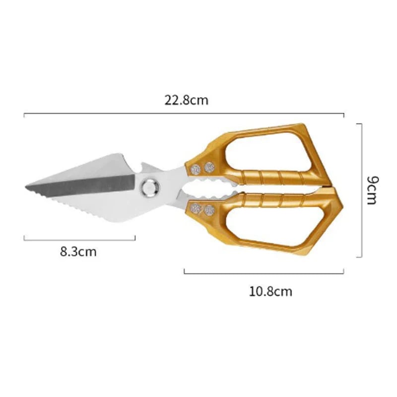 ✂️! 🔥 Heavy-Duty Kitchen Scissors - Multi-Function & Dishwasher Safe, Perfect for Poultry, Herbs and Daily Use 🍗✨