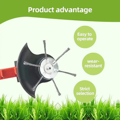 🔥Last Day 49% OFF - 🔥Steel Wire Trimmer Head Replacement-Heavy-Duty Weed Brush Cutter