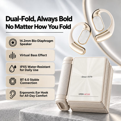 🔥Ear Buds  - Headphones Bluetooth with Dual-Fold Design