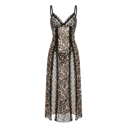 🔥Last Day 49% OFF - Sheer Floral Rose Print Maxi Dress 🎁