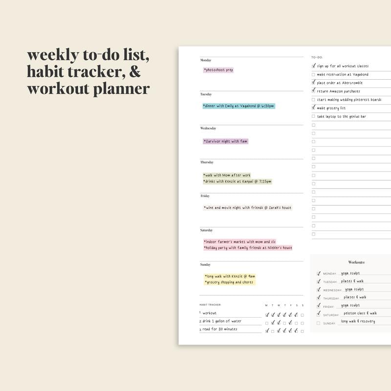 🔥LAST DAY 50% OFF - 📚🗓️Undated Daily Planner