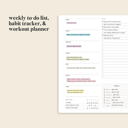 🔥LAST DAY 50% OFF - 📚🗓️Undated Daily Planner