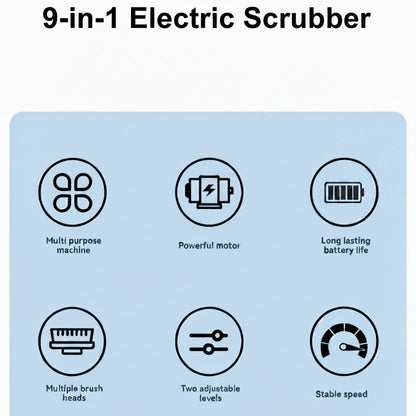 ⚡55% OFF TODAY——9-in-1 Electric Scrubber
