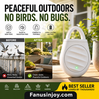 🔥Limited time offer！🐦No more trouble from birds, beasts and locusts！Portable Ultrasonic Bird Repellent Keychain