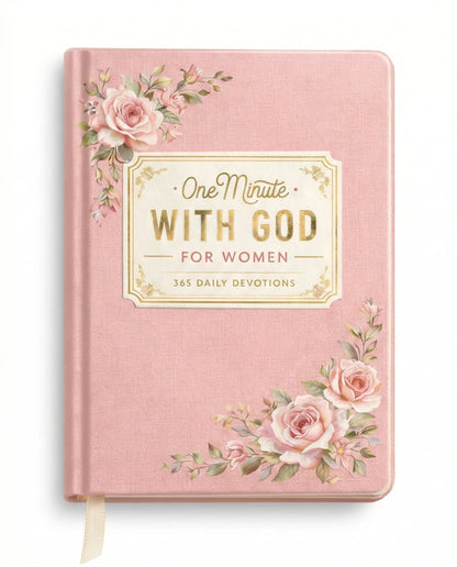 🙏🏼One Minute With God For Women – 365 Devotions (✨Premium Hardcover Book with Gold Foil)