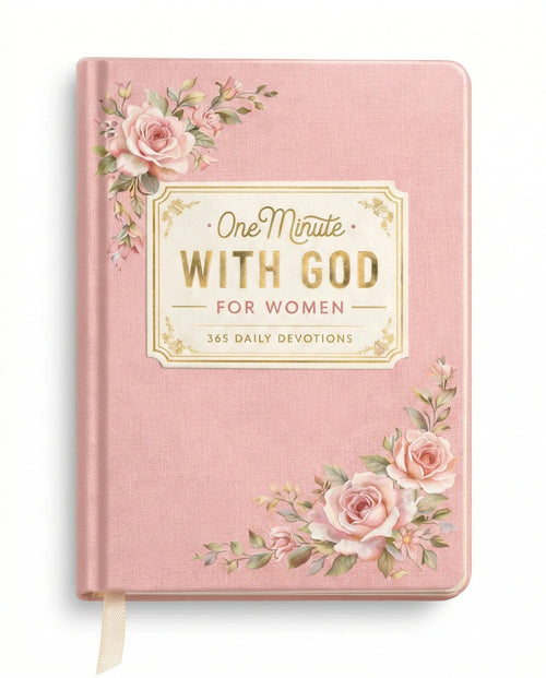 🙏🏼One Minute With God For Women – 365 Devotions (✨Premium Hardcover Book with Gold Foil)