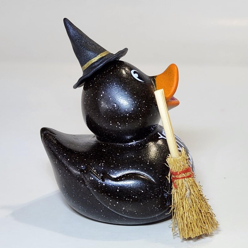 WITCH Rubber Duck Gift Bedazzled Collectible Cruise Halloween