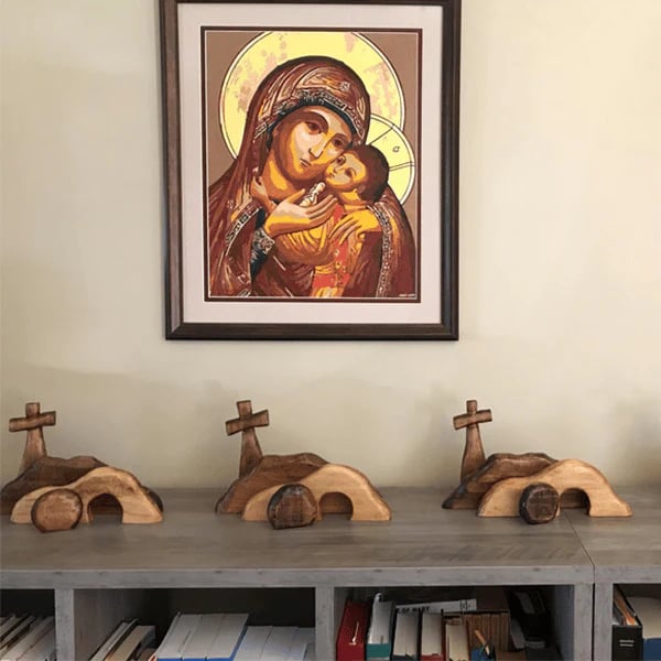 ✝️Handcrafted Wooden Cross & Empty Tomb Decoration ✨Daily Reminder of Resurrection Hope
