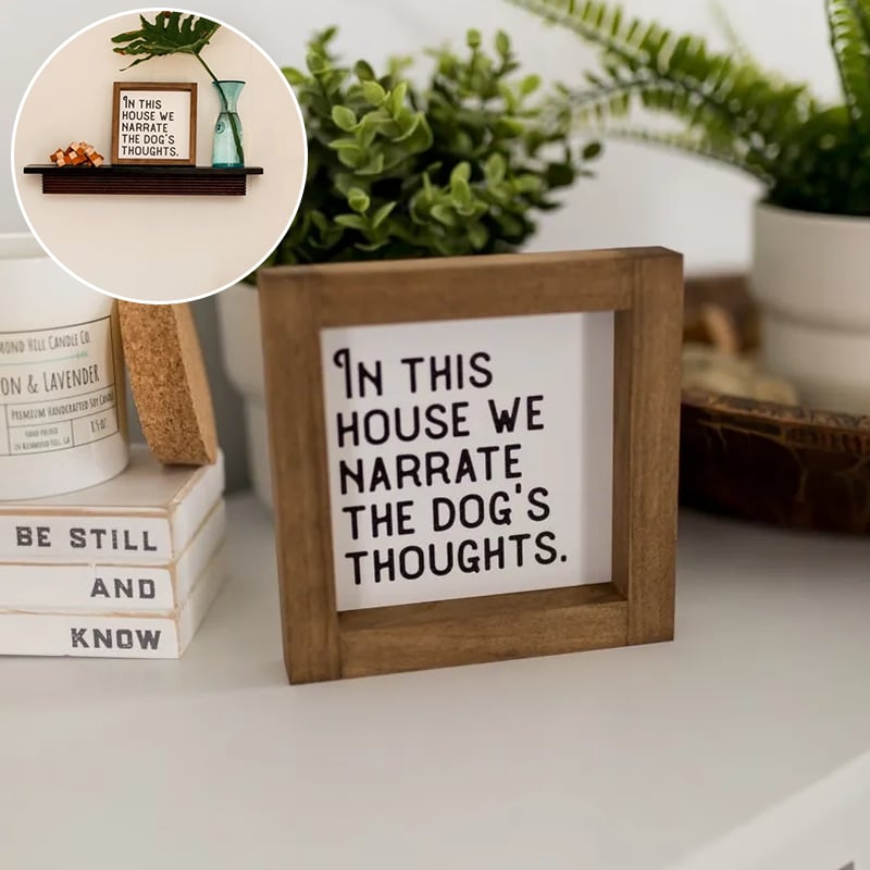 🔥LAST DAY 50% OFF - 😺🐶Pet Slogan Home Decorations