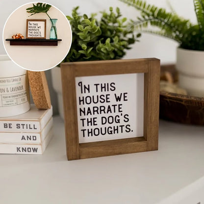 🔥LAST DAY 50% OFF - 😺🐶Pet Slogan Home Decorations