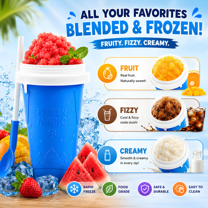 🔥 Magic Slushy Maker Cup ✨ Turn Any Drink Into A Slushie In Minutes