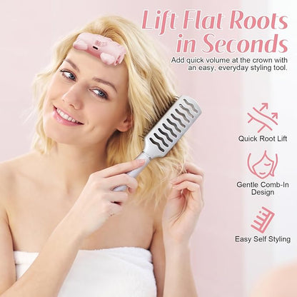📢50% OFF !! ⏰Wireless Heated Volumizing Root Lift Clip - Salon Crown Volume Styling Tool for Fine Flat Hair