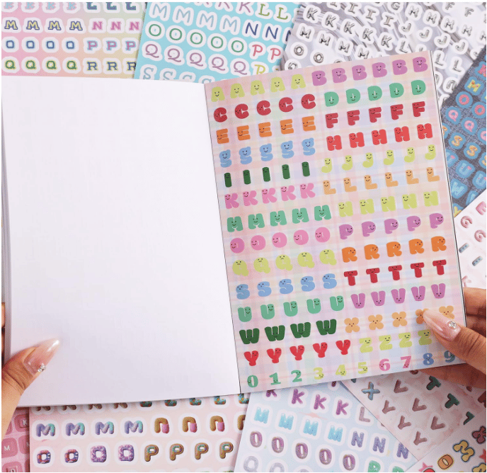 🔥Last Day 49% OFF - ✨🎨2000+ Pcs Alphabet Sticker for Journaling,Fun & Colorful Craft Letter Stickers for Junk Journal, Scrapbooking Supplies