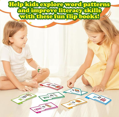 🔥Last Day 50% OFF - 🔤30 Read and Rhyme Flip Books📚(Fun Phonics Learning Set for Kids)