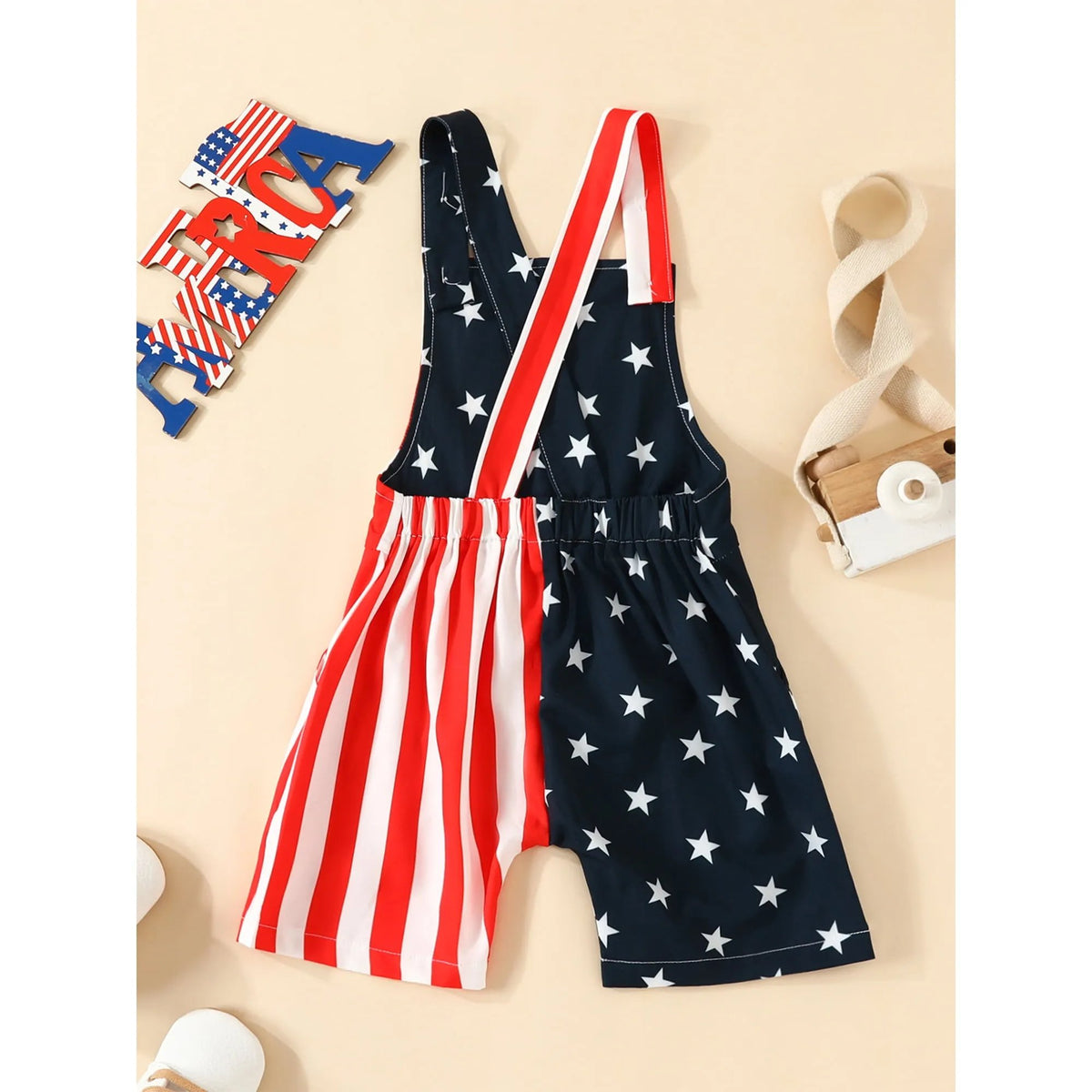⏰LAST DAY 50% OFF🔥Children's Patriotic Eagle & Flag Print Romper